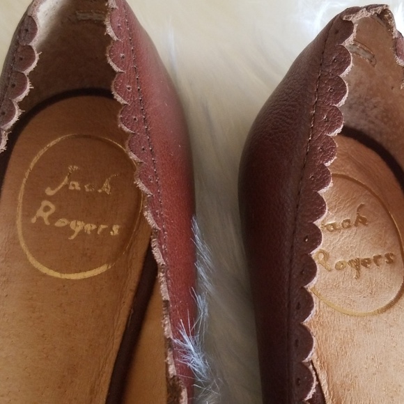 Jack Rogers scalloped leather flats - Picture 3 of 5